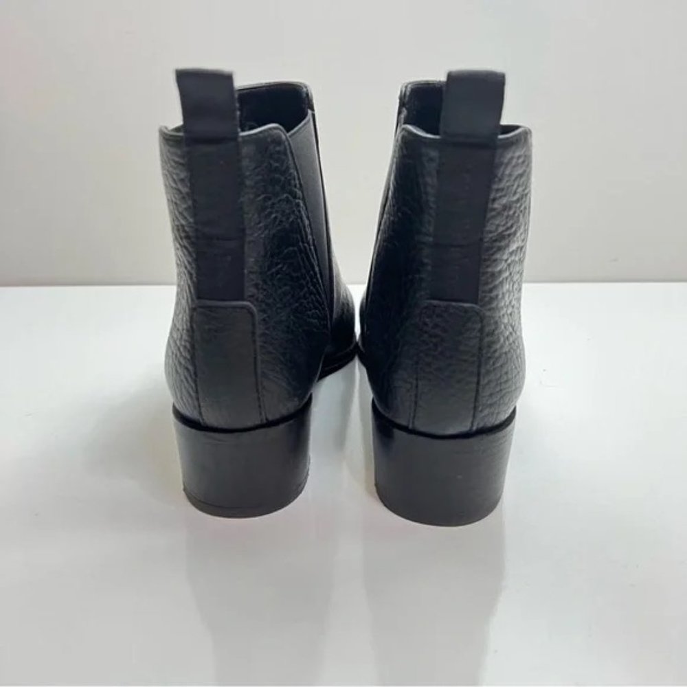 ACNE STUDIOS Jensen Black Genuine Leather Pointed Toe Chelsea Boots - Picture 5 of 9